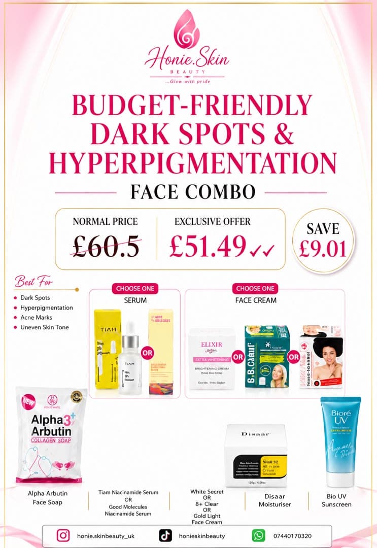 Budget-friendly dark spots & hyperpigmentation combo deal card