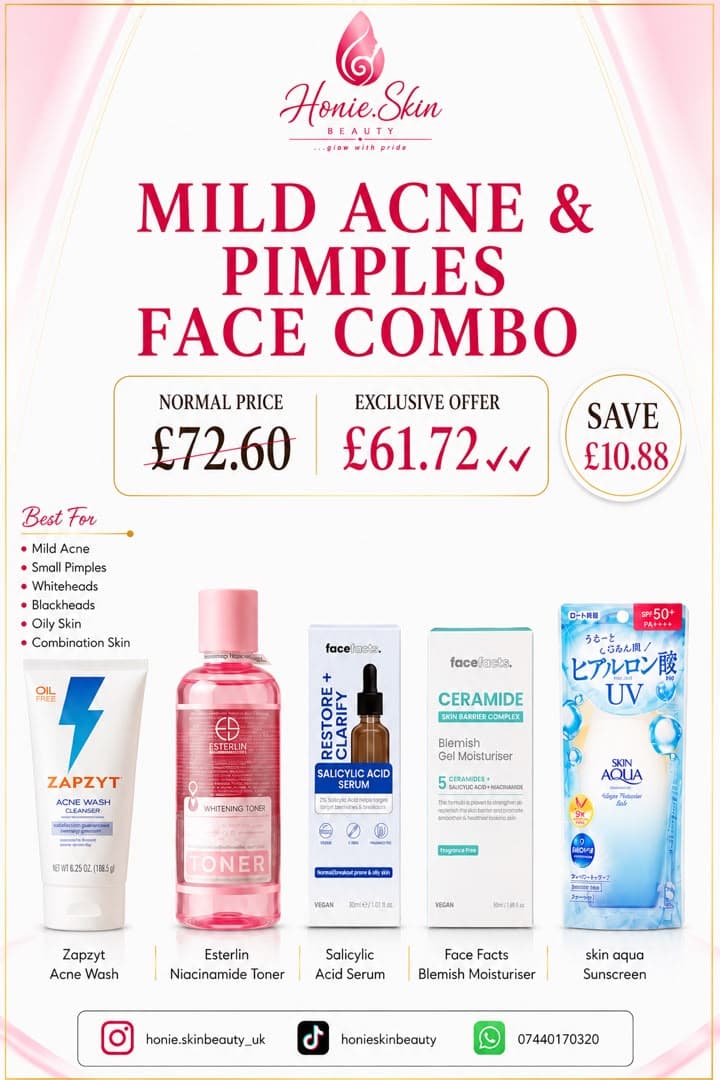 Mild acne & pimples face combo